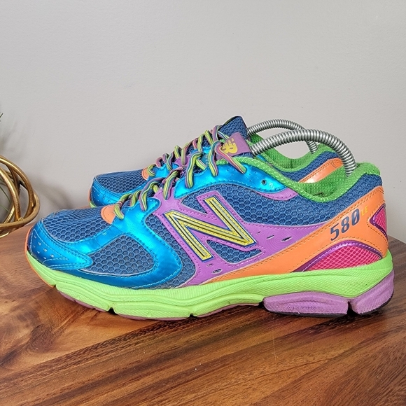 New Balance 580 Size 9 Limited V2 Rainbow Sneaker Running Shoe M580RR2 Athletic - Picture 5 of 17